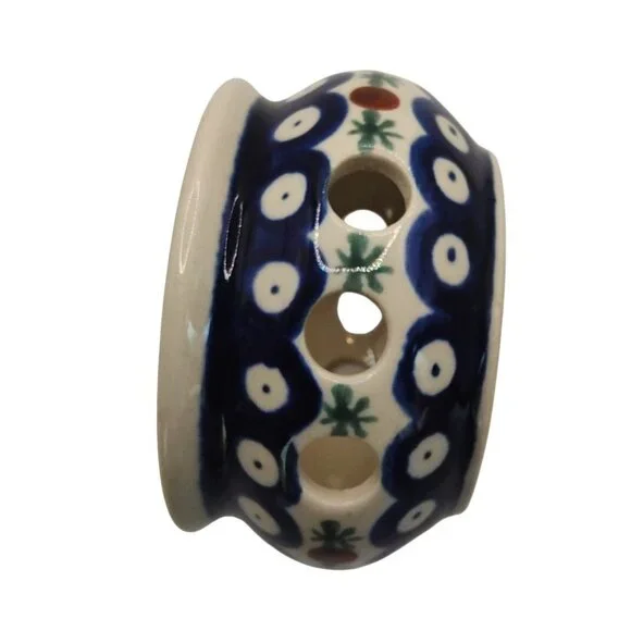 Polish Pottery Boleslawiec Mosquito #P4859A Handmade 3.5" Ceramic Mini Heater - Picture 7 of 11